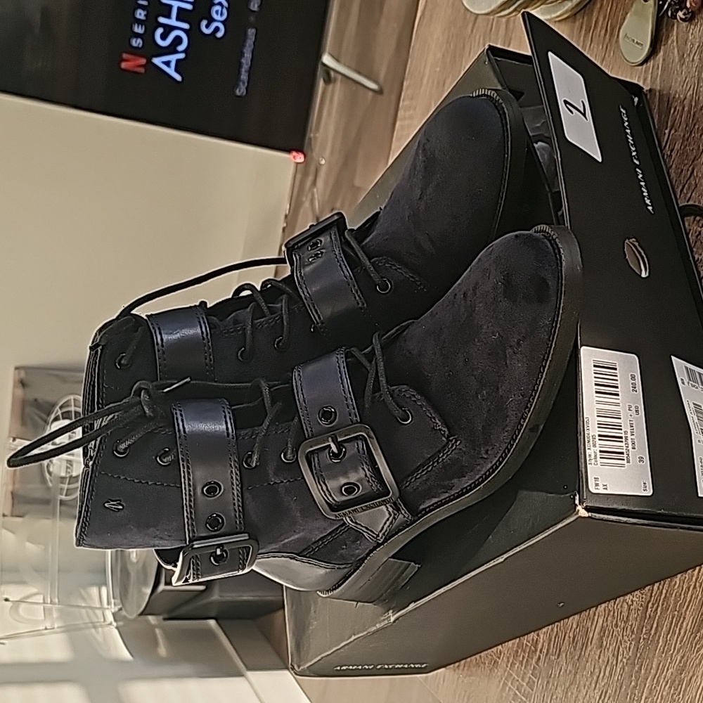 Armani exchange boots